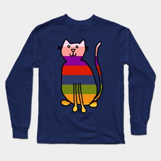 Rainbow Cat Long Sleeve T-Shirt